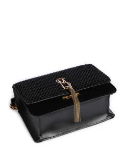 BAMARA-R Schultertasche Samtgewebe schwarz