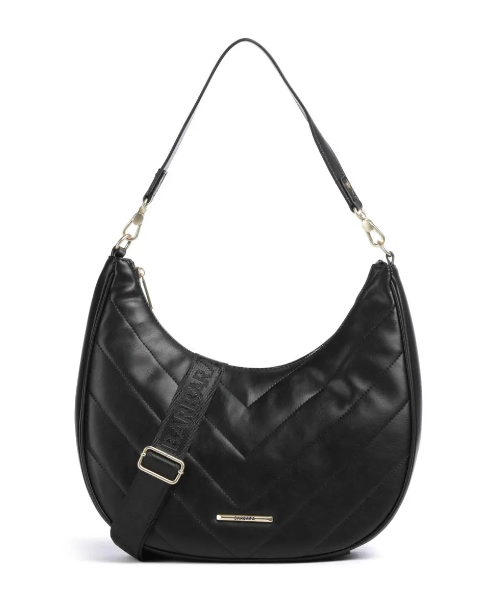 Barbara Cozy Beuteltasche Lederimitat schwarz