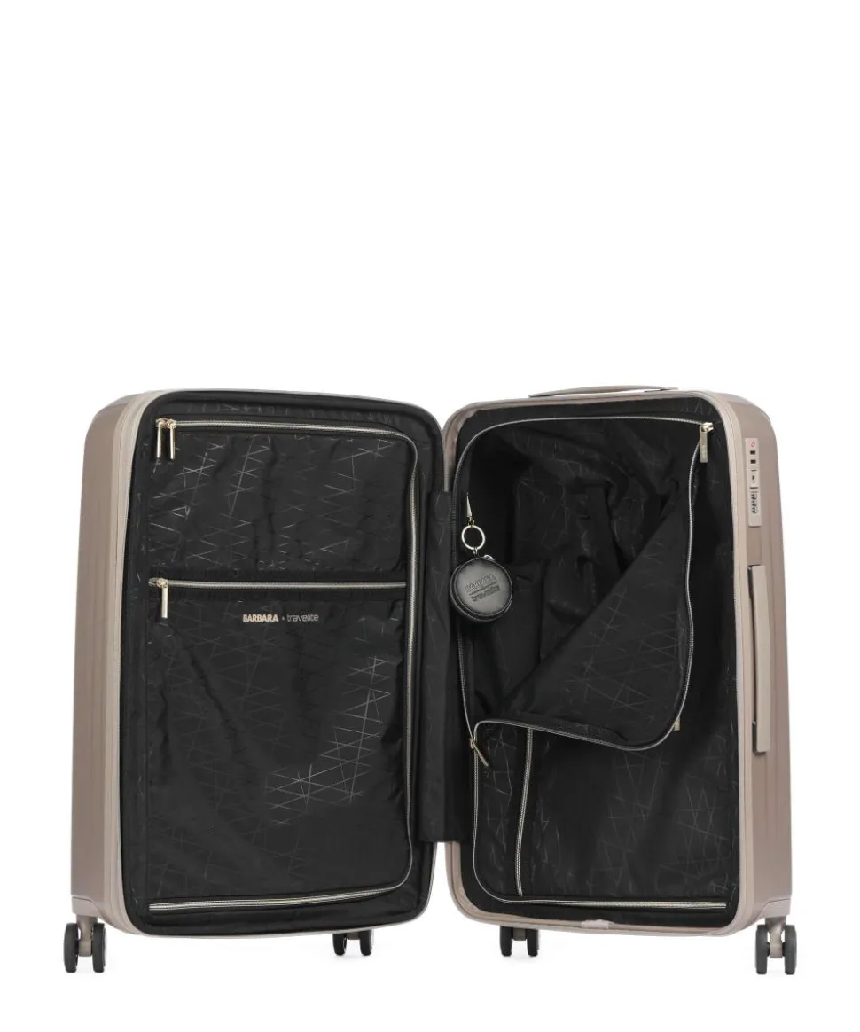 Barbara Novelty 4-Rollen Trolley beige 65 cm