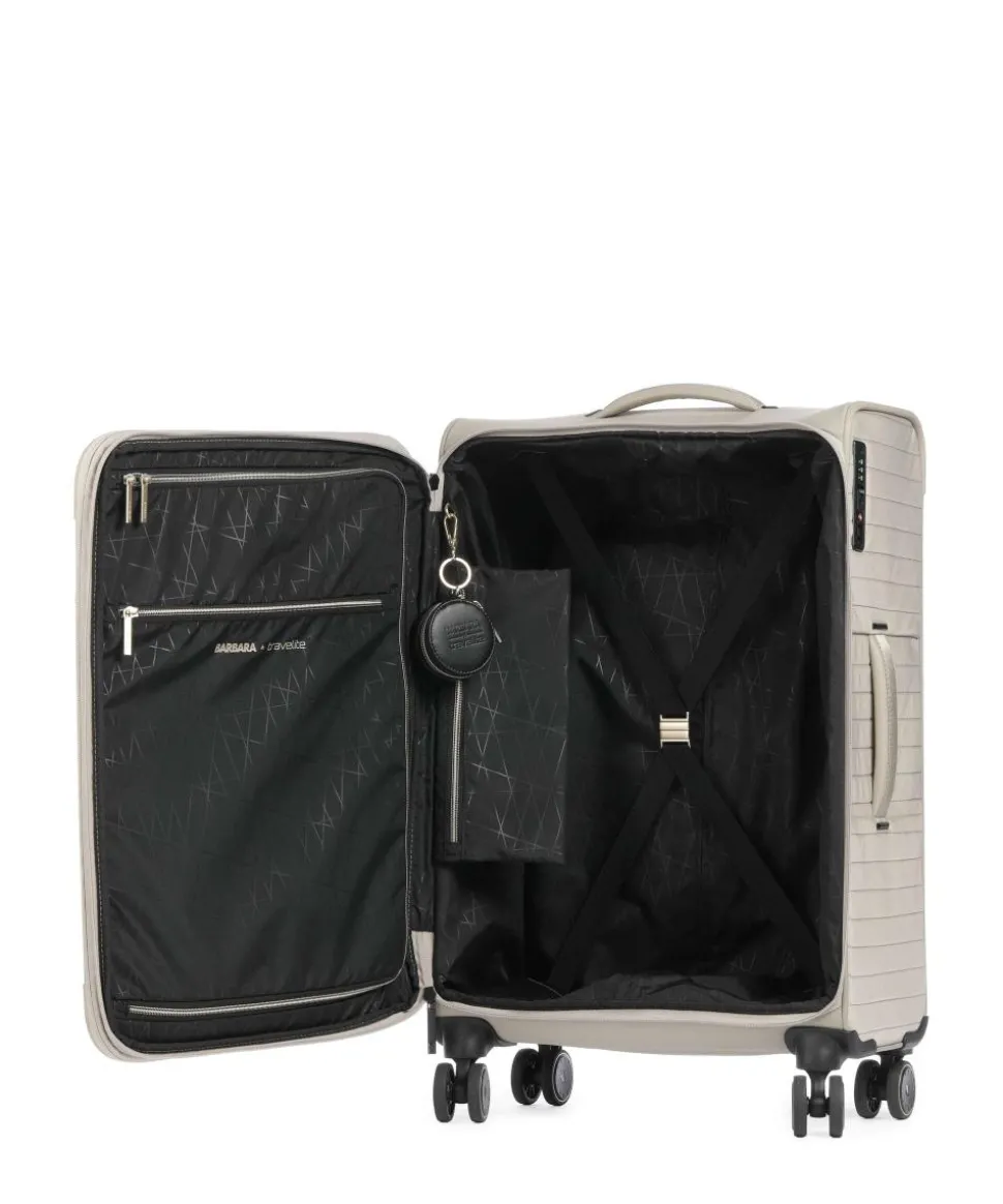 Barbara Stepp 4-Rollen Trolley beige 68 cm