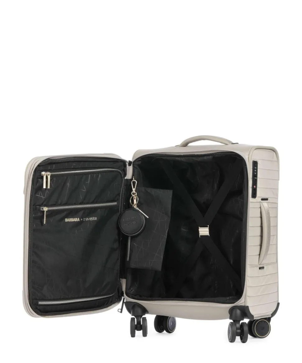 Barbara Stepp 4-Rollen Trolley beige 55 cm