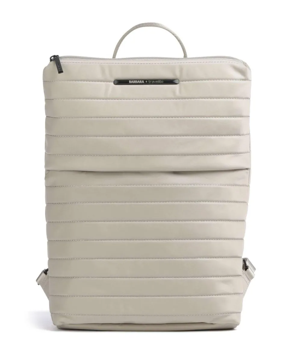 Barbara Stepp Rucksack 15″ recyceltes Nylon beige