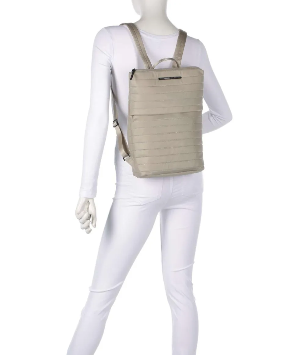 Barbara Stepp Rucksack 15″ recyceltes Nylon beige