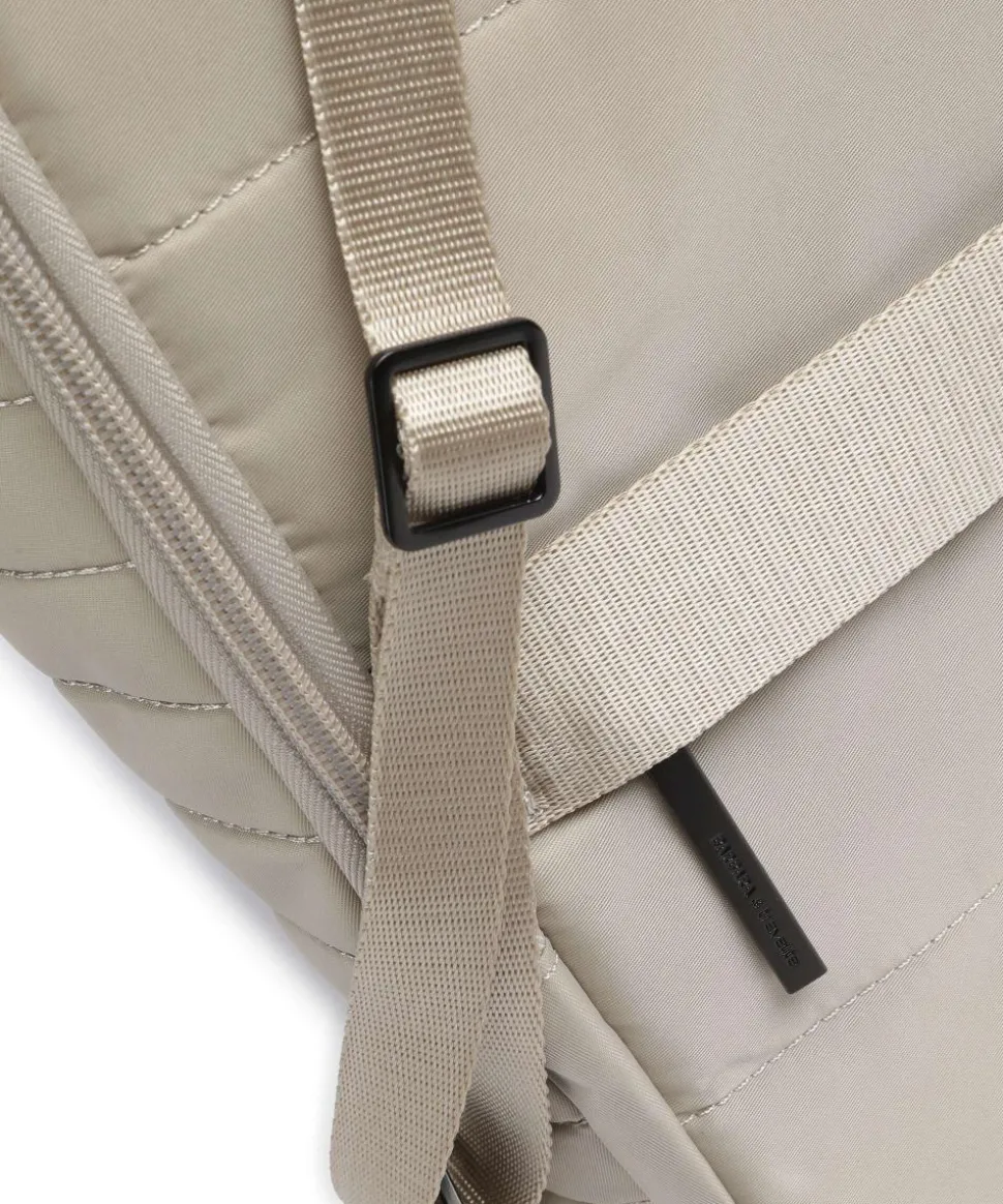 Barbara Stepp Rucksack 15″ recyceltes Nylon beige