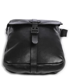 Barbershop Verdi Umhängetasche genarbtes Leder schwarz