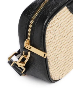 Bardas Umhängetasche genarbtes Leder, Kunststoff beige/schwarz