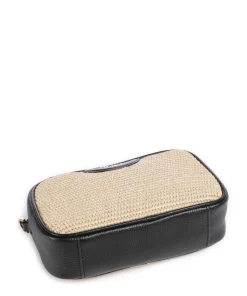 Bardas Umhängetasche genarbtes Leder, Kunststoff beige/schwarz