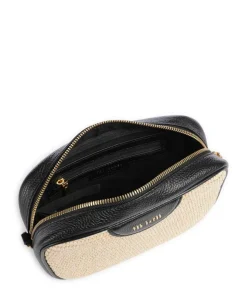 Bardas Umhängetasche genarbtes Leder, Kunststoff beige/schwarz