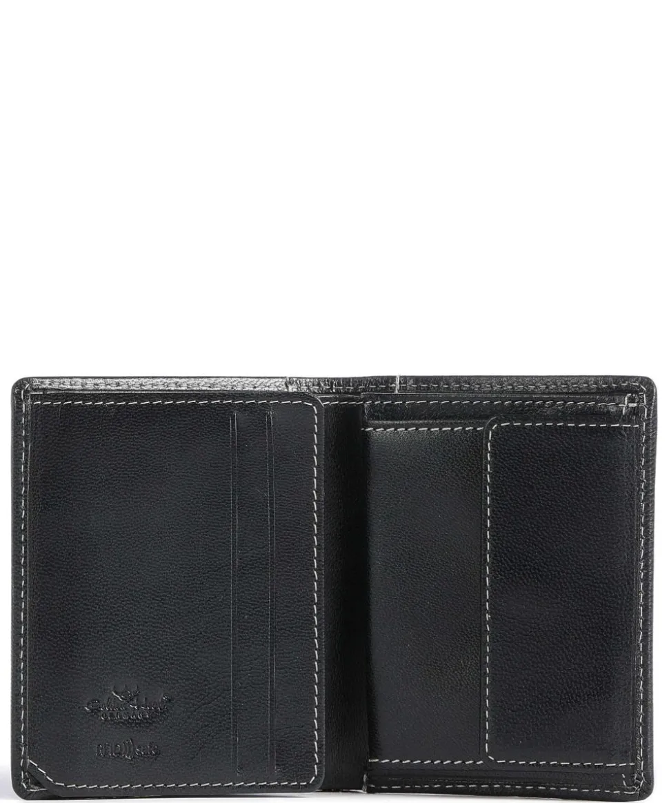 Bari RFID Geldbörse Ziegenleder navy