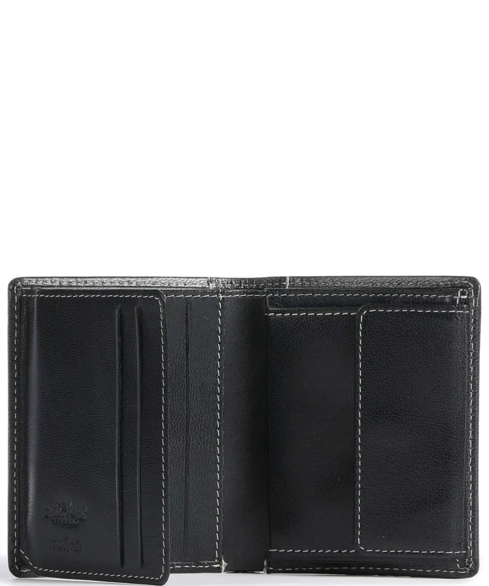 Bari RFID Geldbörse Ziegenleder navy