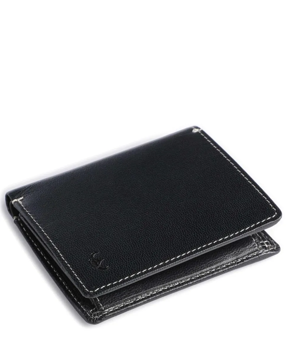 Bari RFID Geldbörse Ziegenleder navy