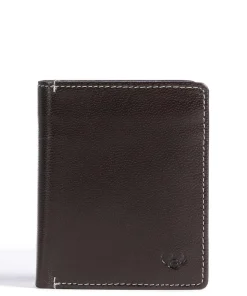 Bari RFID Geldbörse Ziegenleder dunkelbraun