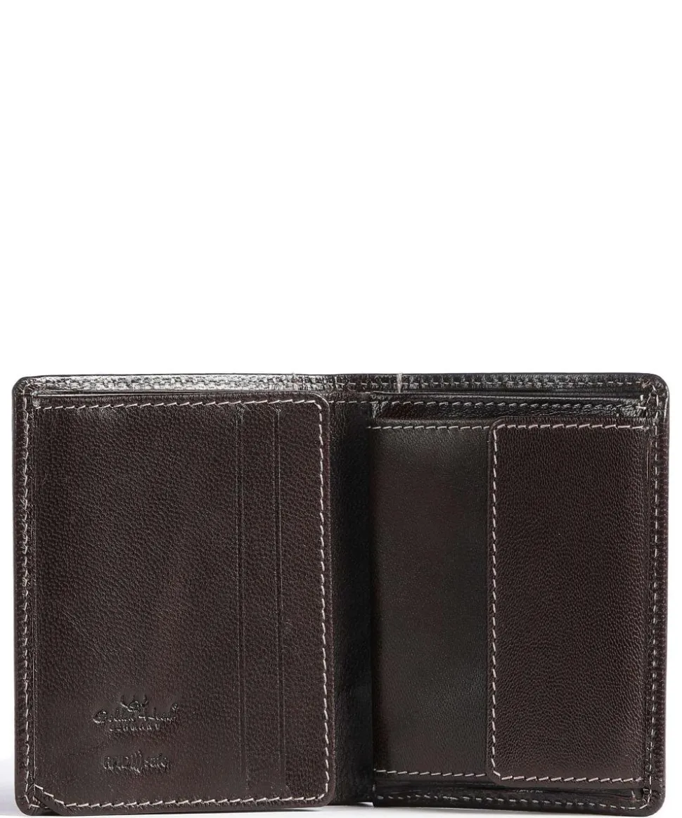 Bari RFID Geldbörse Ziegenleder dunkelbraun