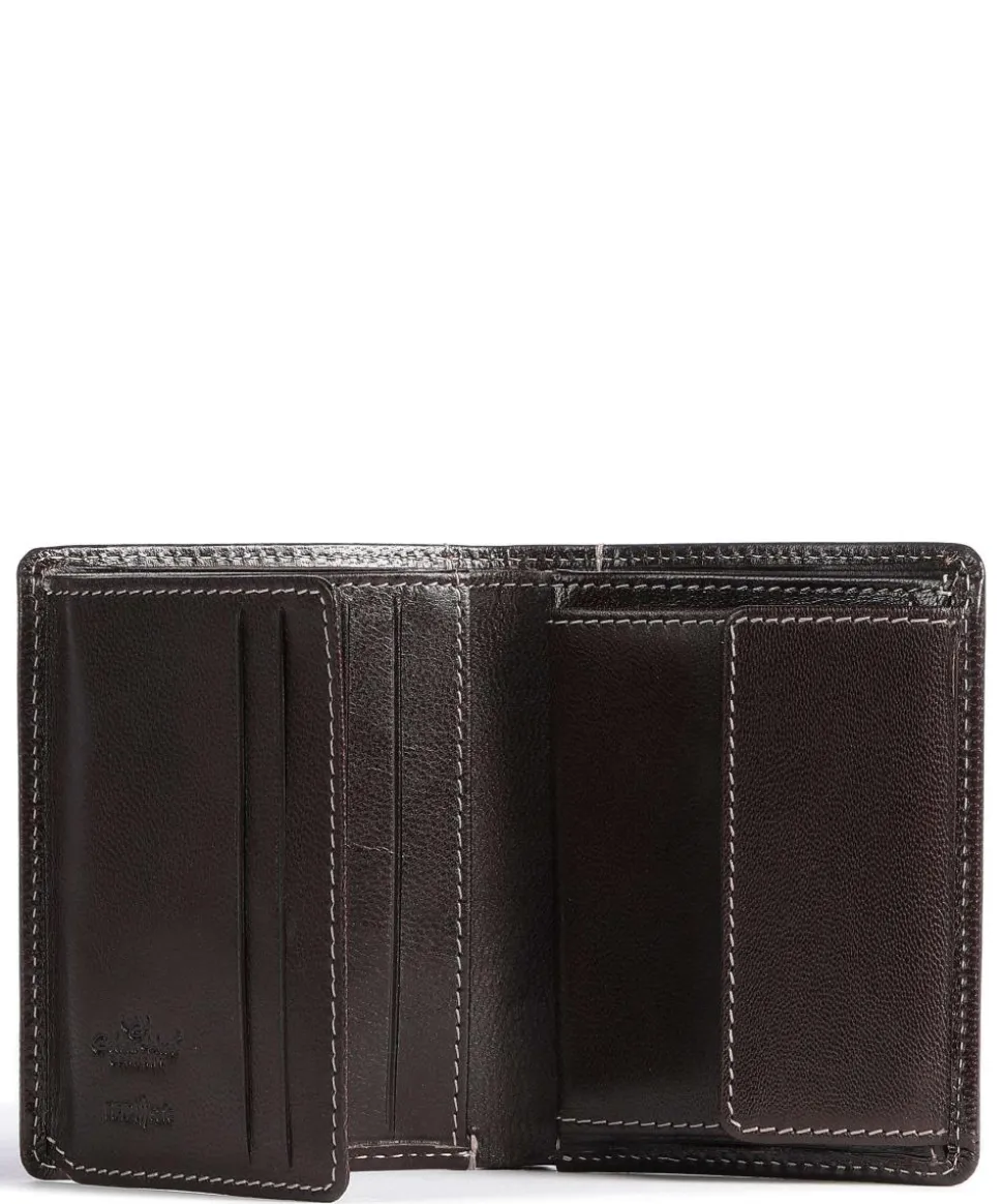 Bari RFID Geldbörse Ziegenleder dunkelbraun