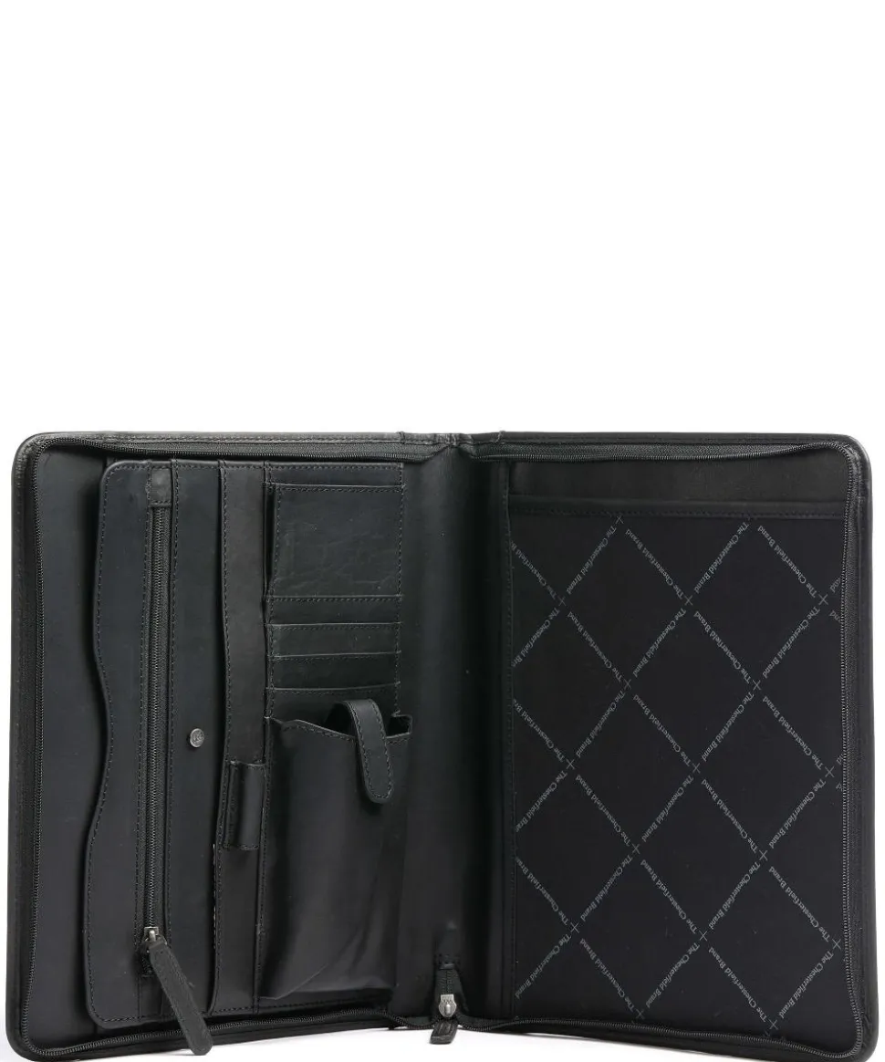 Barnet Mappe Rindsleder schwarz