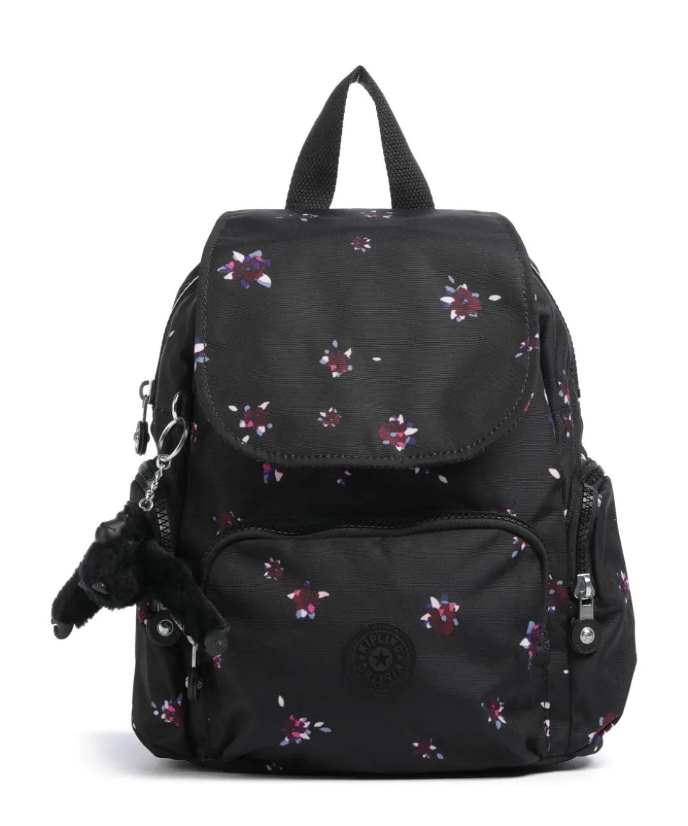 Basic City Zip Mini Rucksack recyceltes Polyester schwarz