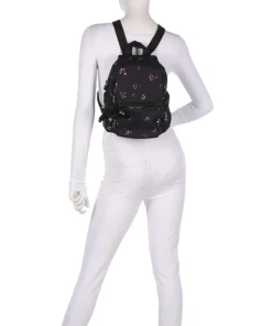 Basic City Zip Mini Rucksack recyceltes Polyester schwarz