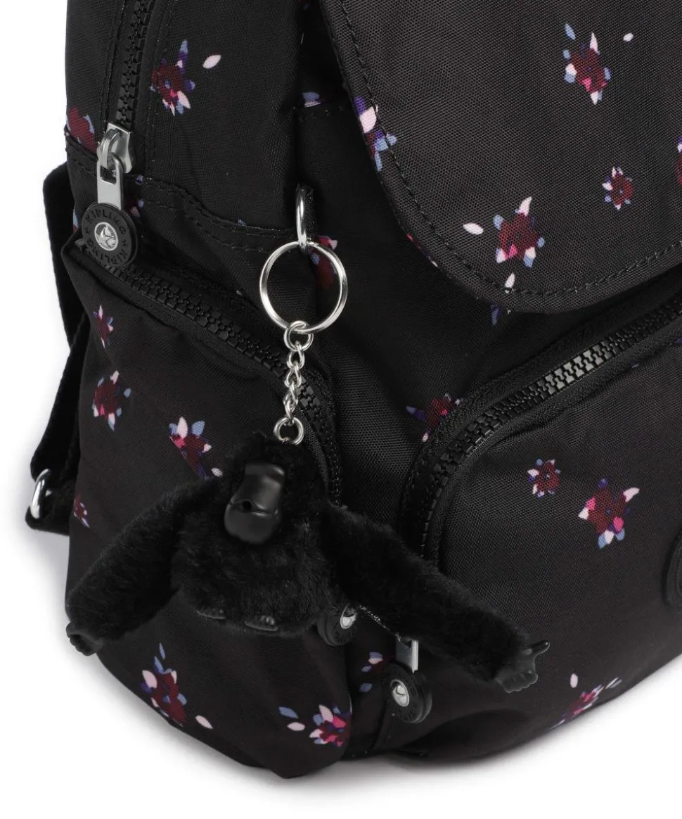 Basic City Zip Mini Rucksack recyceltes Polyester schwarz