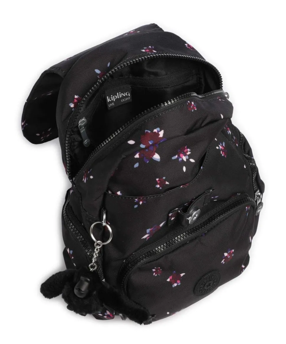Basic City Zip Mini Rucksack recyceltes Polyester schwarz
