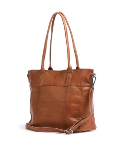 Basic Shopper fein genarbtes Rindsleder karamellbraun
