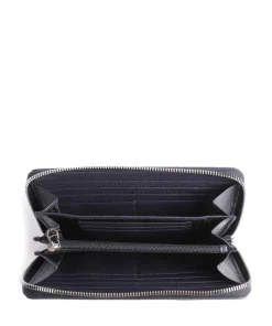 Basics Geldbörse Leder blau