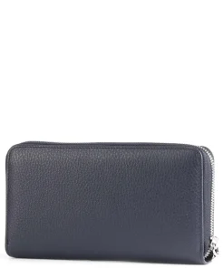 Basics Geldbörse Leder blau