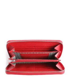 Basics Geldbörse Leder rot