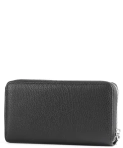 Basics Geldbörse Leder schwarz