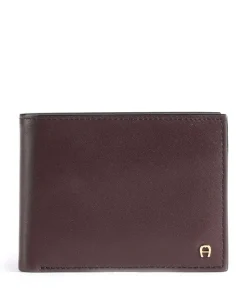 Basis Geldbörse Leder bordeaux