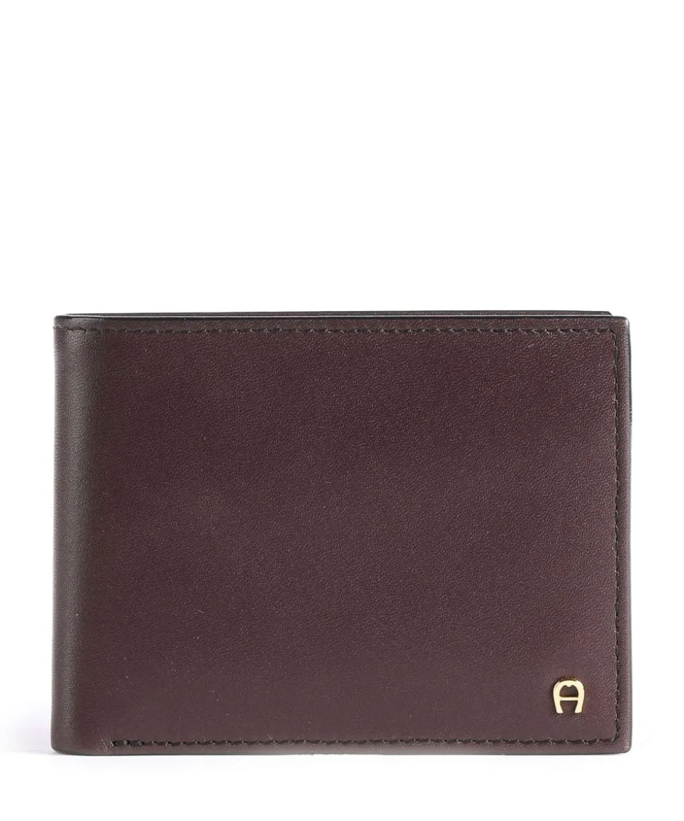 Basis Geldbörse Leder bordeaux