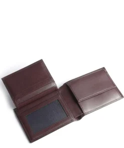 Basis Geldbörse Leder bordeaux