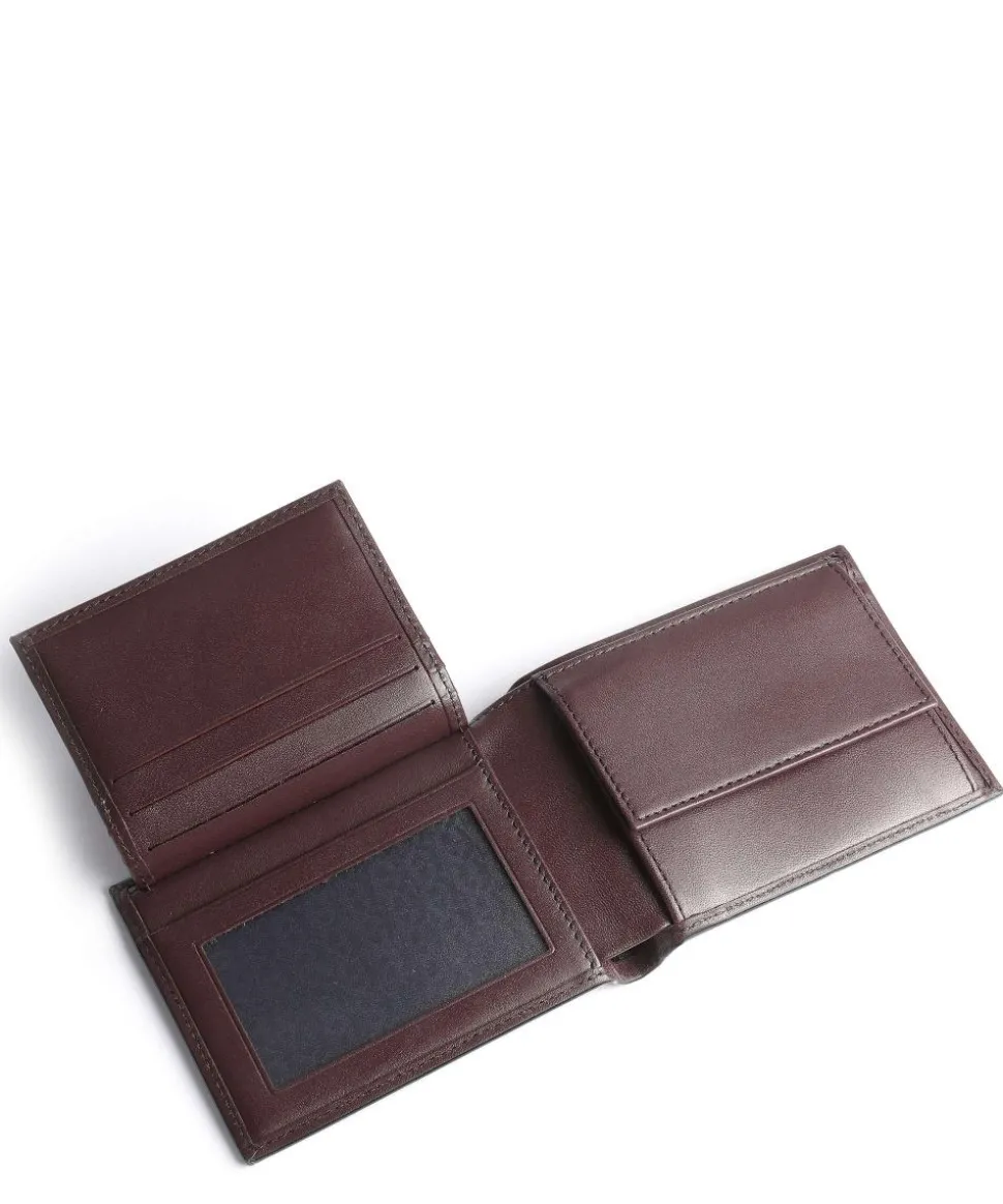 Basis Geldbörse Leder bordeaux