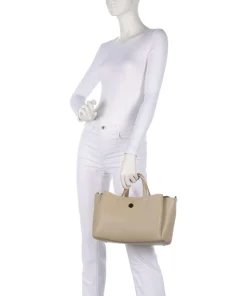 Bathurst Mews Handtasche genarbtes Rindsleder beige