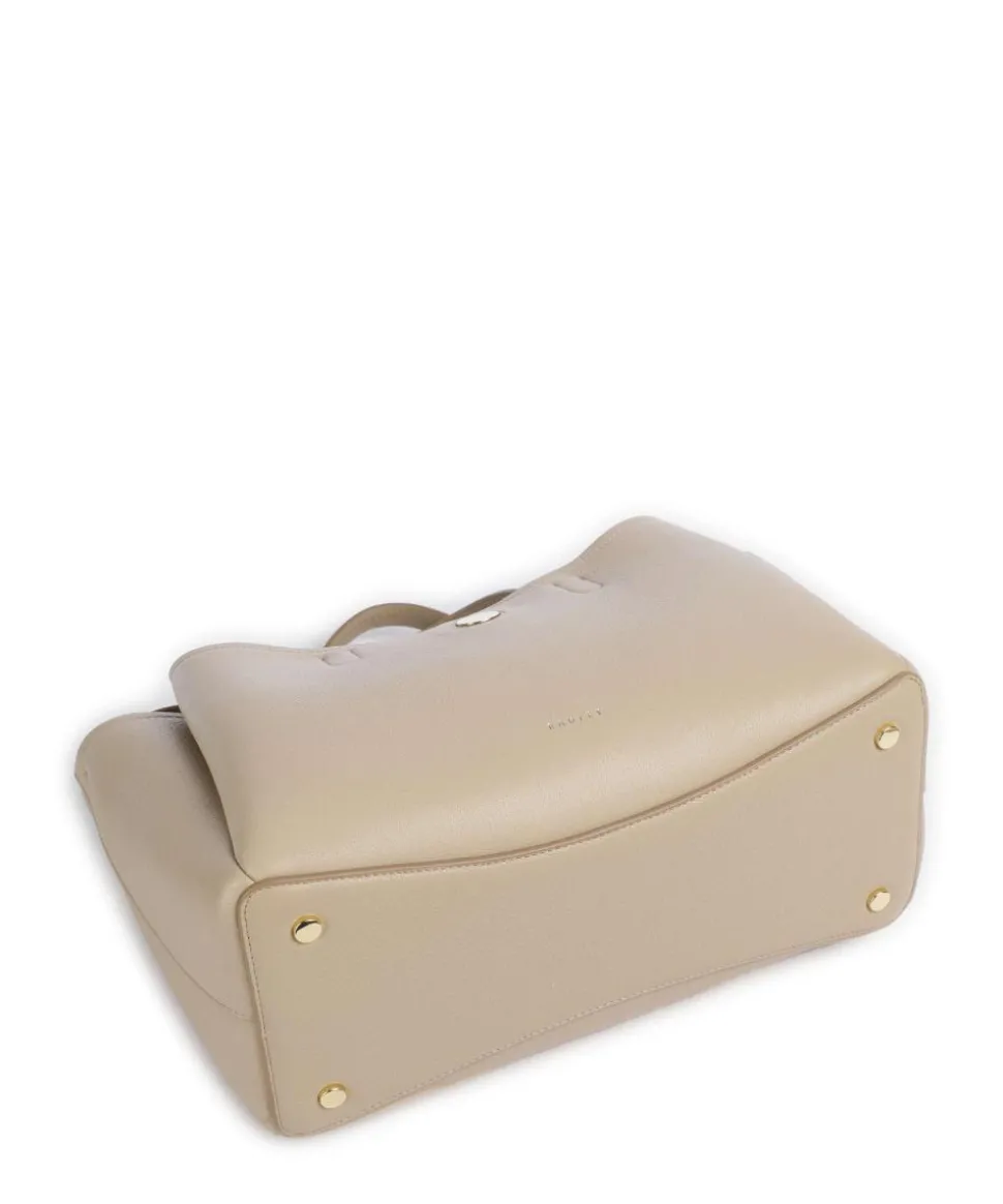 Bathurst Mews Handtasche genarbtes Rindsleder beige
