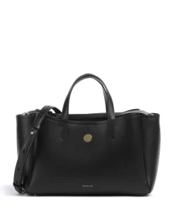 Bathurst Mews Handtasche fein genarbtes Rindsleder schwarz