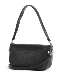 Bathurst Mews Schultertasche genarbtes Rindsleder schwarz