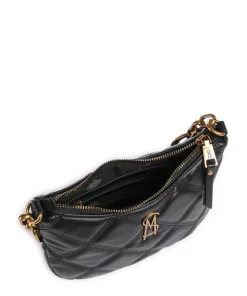 BAURA Schultertasche Lederimitat schwarz