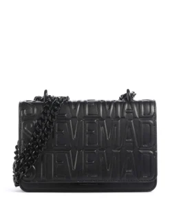 BCARBON Schultertasche Lederimitat schwarz