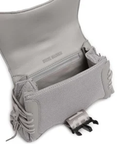 BDIEGO Handtasche Lederimitat, recyceltes Polyester grau