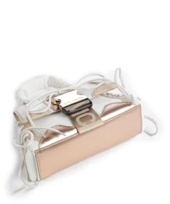 BDIEGO Handtasche Lederimitat, recyceltes Polyester weiß/braun