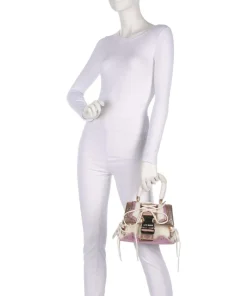 BDIEGO-R Handtasche Lederimitat, recyceltes Polyester beige/rosa