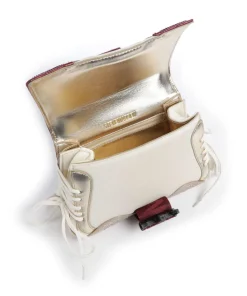 BDIEGO-R Handtasche Lederimitat, recyceltes Polyester beige/rot