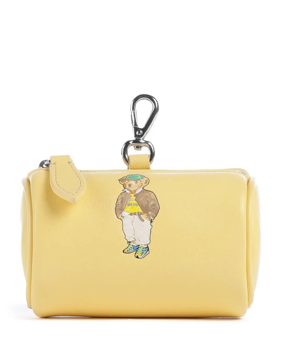 Bear Fall Geldbörse fein genarbtes Rindsleder vanillegelb