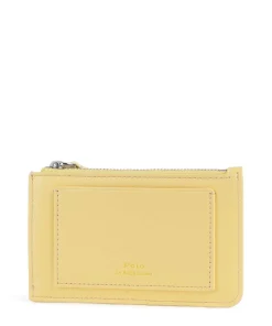 Bear Fall Kreditkartenetui fein genarbtes Rindsleder vanillegelb