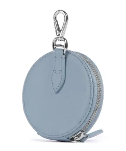 Bear Traveller Geldbörse fein genarbtes Rindsleder hellblau