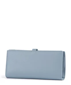 Bear Traveller Geldbörse fein genarbtes Rindsleder hellblau