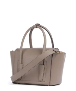 Beat Double Handtasche genarbtes Rindsleder taupe