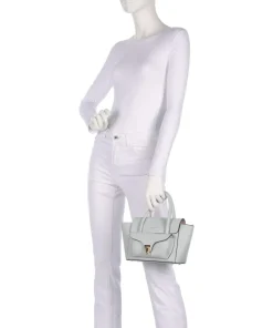 Beat Double Handtasche genarbtes Rindsleder hellblau