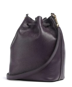 Beat Generation Bucket bag genarbtes Rindsleder pflaume