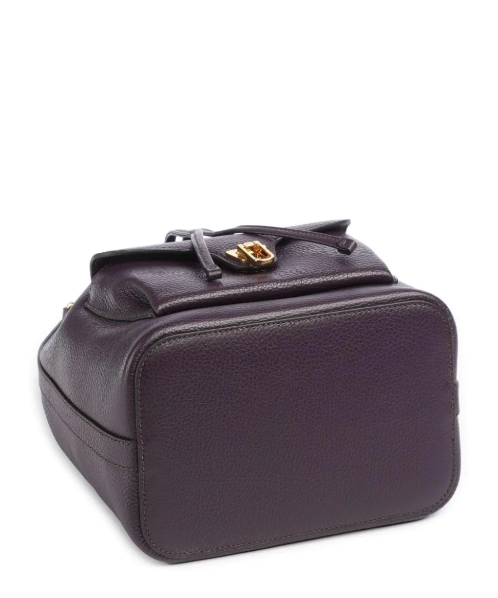 Beat Generation Bucket bag genarbtes Rindsleder pflaume